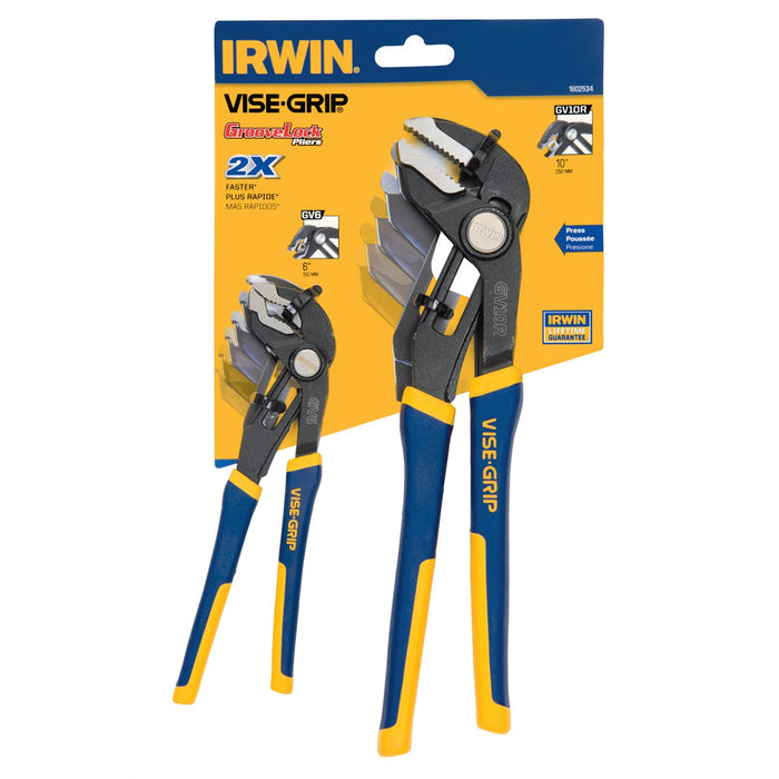 GrooveLock 6" V-Jaw and 10" Straight Jaw