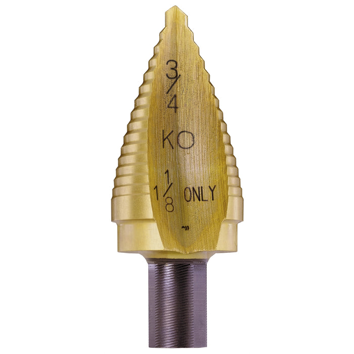 STEP DRILL TITANIUM, 3/4-1-1/8
