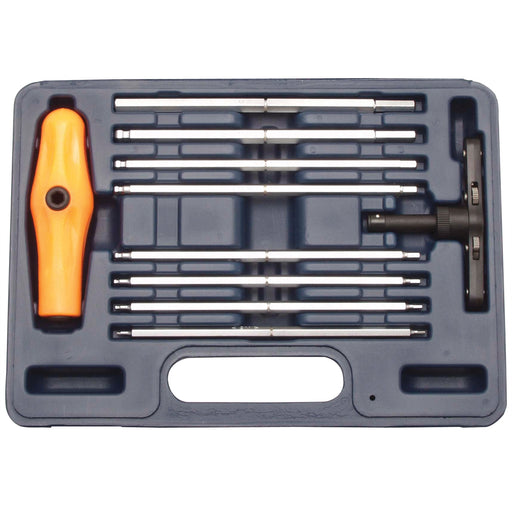 T HANDLE SAE BALL HEX 10 PC SET RATCHETING