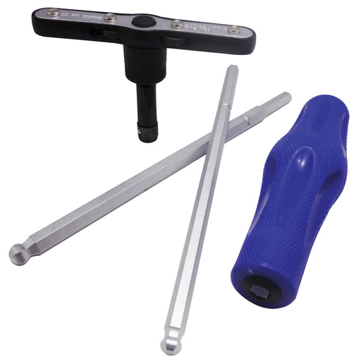 T HANDLE METRIC BALL HEX 10 PC SET RATCHETING