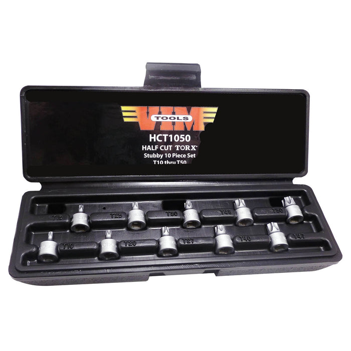 HALF CUT TORX DRIVER SET 10 PC T10-T50