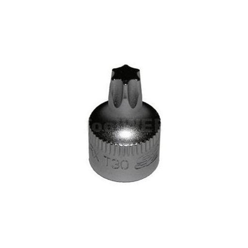 T30 - 1/2 CUT TORX DRR, 1/4" SQ DR, 3/4" OAL, S2 STEEL
