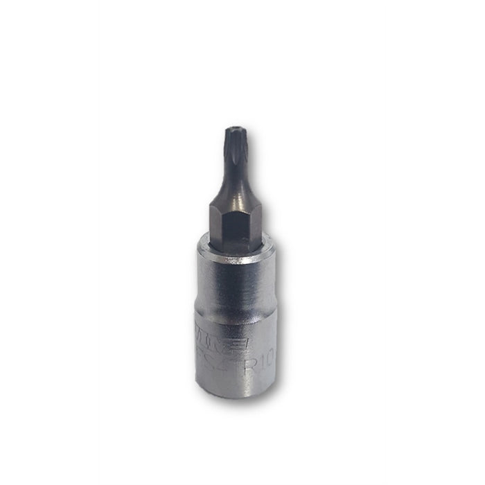 TR10 Tamper Proof Torx Bit Satin 1/4 Sq