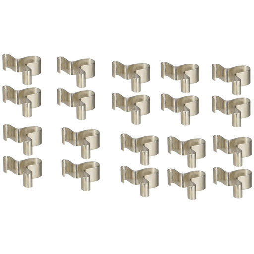 20PK CLIPS 1/4" SOC RAIL 20/PK