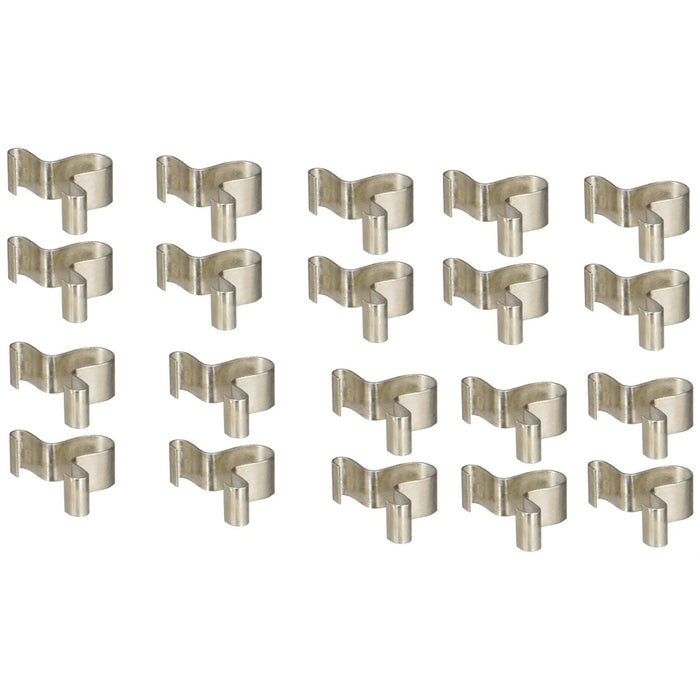 20PK CLIPS 1/4" SOC RAIL 20/PK