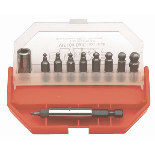11-pc Inch Ball Hex Bit Set