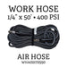 1/4" x 50' FLEXIBLE AIR HOSE