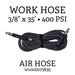 3/8" x 35' FLEXIBLE AIR HOSE