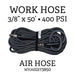3/8" x 50' FLEXIBLE AIR HOSE