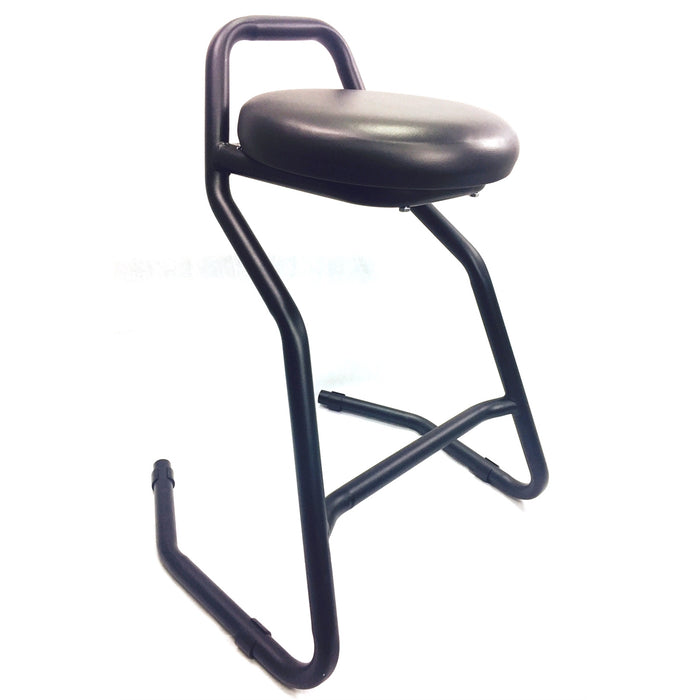 Robust and comfortable garage stool