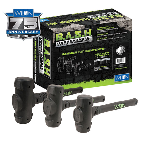 BASH 3-PC DEAD BLOW HAMMER KIT