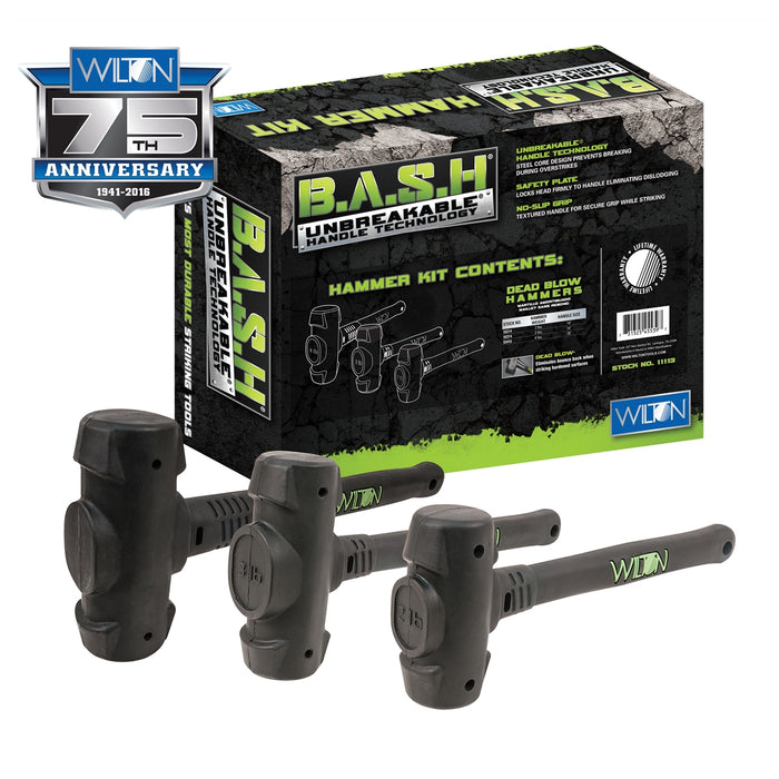 BASH 3-PC DEAD BLOW HAMMER KIT