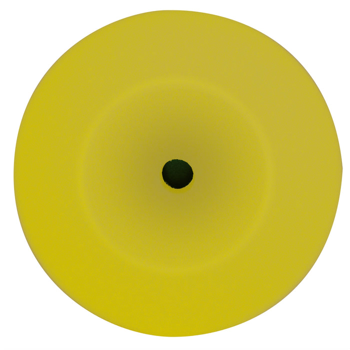 Foam Cut Yellow Buff Pad 8"