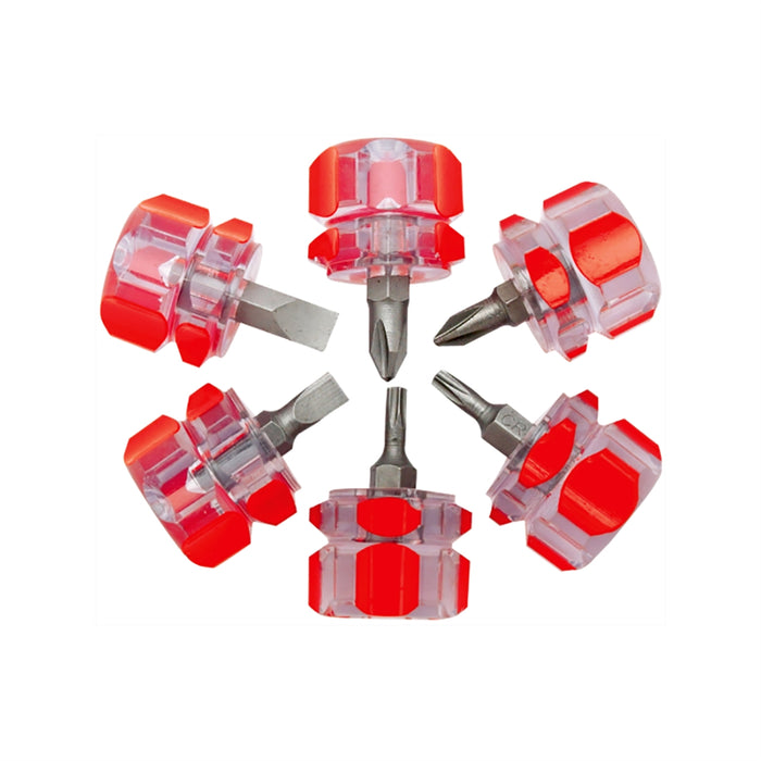 6-Piece Mini Stubby Screwdriver Set