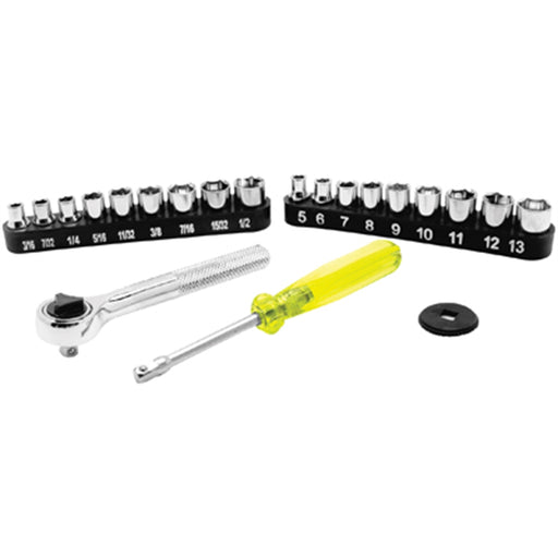 22 pc 1/4" DR Socket Set