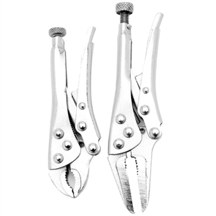 2 pc Locking Pliers Set