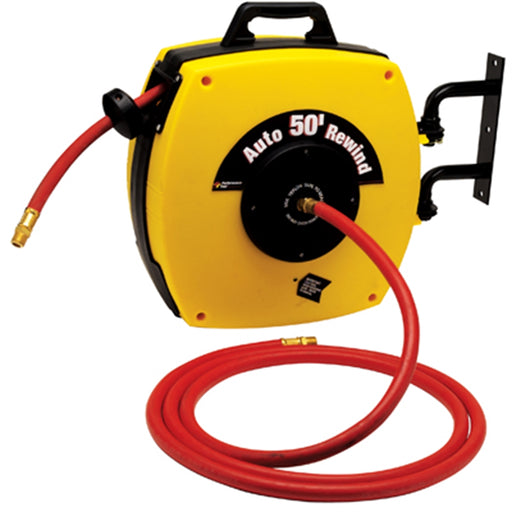 Auto rewind hose reel w/50'hos