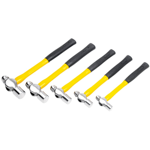 5PC BALL PEIN HAMMER SET (FIBERGLASS HANDLES)
