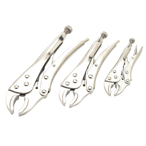 3 Pc Lock Grip Plier Set