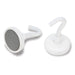 Performance Tool 2pc White enamel magnetic hook