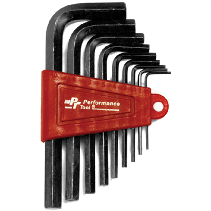 9 Pc MM Hex Key Set w/Holder