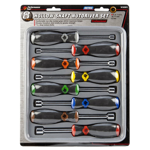 8 pc Pro Style Metric Nutdrive