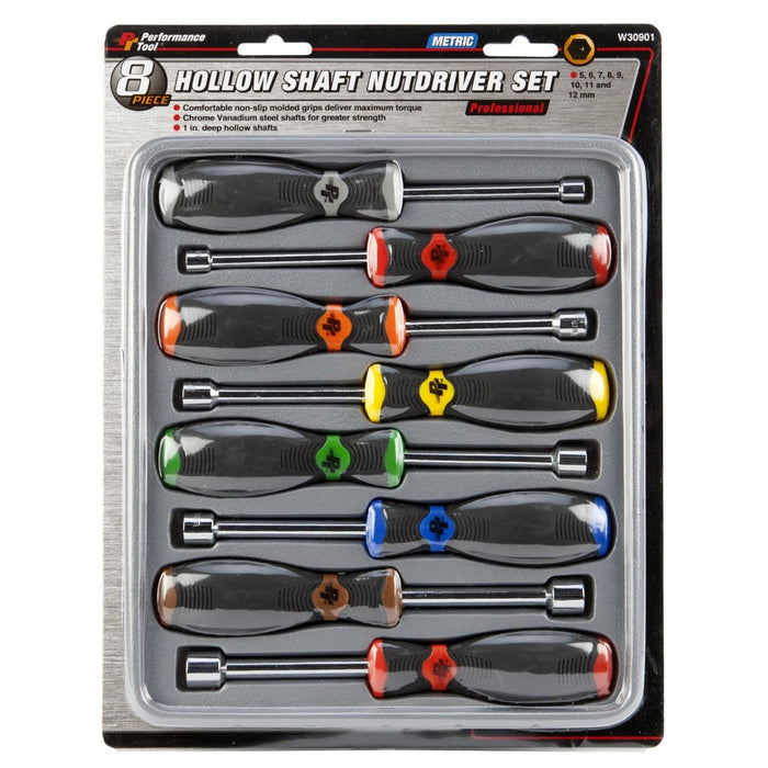 8 pc Pro Style Metric Nutdrive