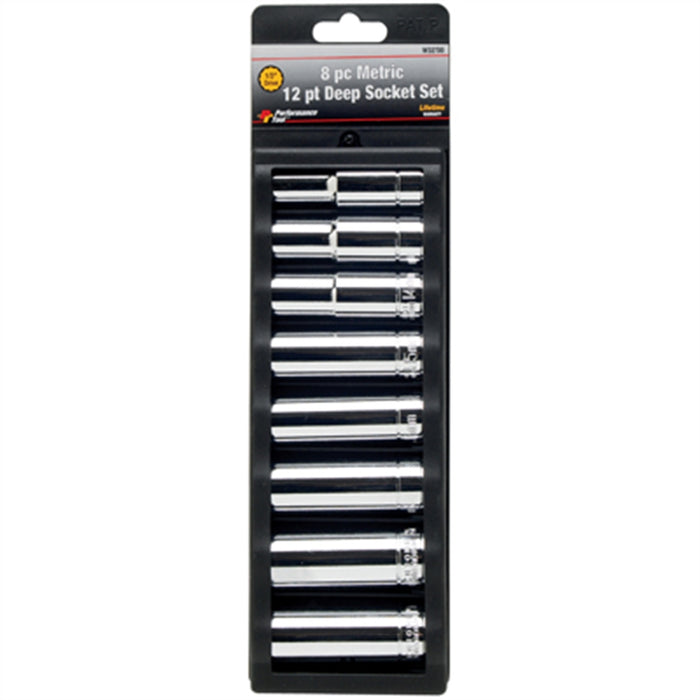 8 Pc 1/2'' Dr 12pt Metric