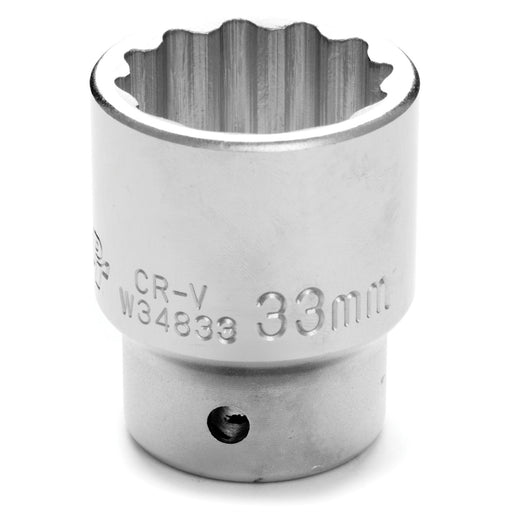 3/4" Dr 12pt Std Socket 33mm