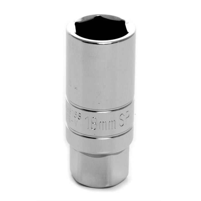 3/8" Dr 18mm Sprk Plg Skt