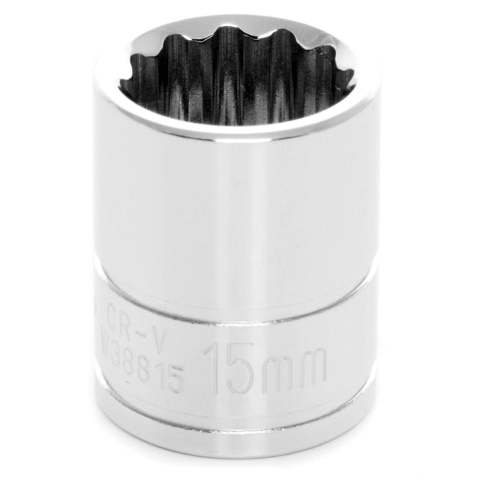 3/8" Dr 12pt Stndrd Sckt 15mm