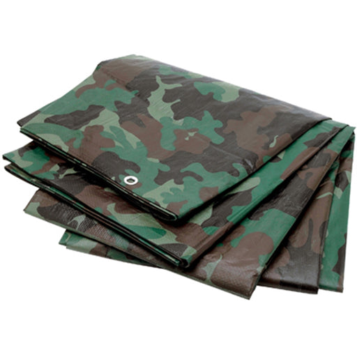 8 X 10 GREEN CAMOUFLAGE TARP