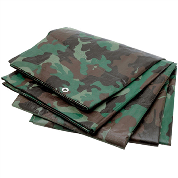 8 X 10 GREEN CAMOUFLAGE TARP