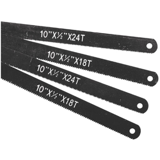 4 Pc 10" Hacksaw Blades