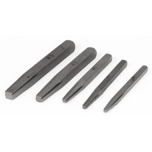 5 Pc Screw Extractor Set