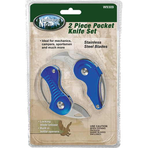 2 pc Pocket Knife Set (Curved)