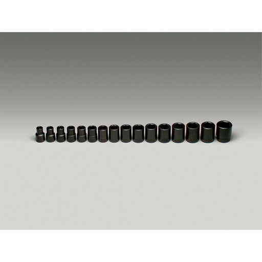 1/2"Dr 6PtStdMMImp Skt Set 16P