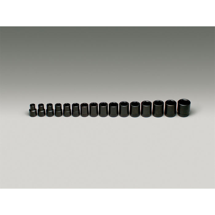 1/2"Dr 6PtStdMMImp Skt Set 16P